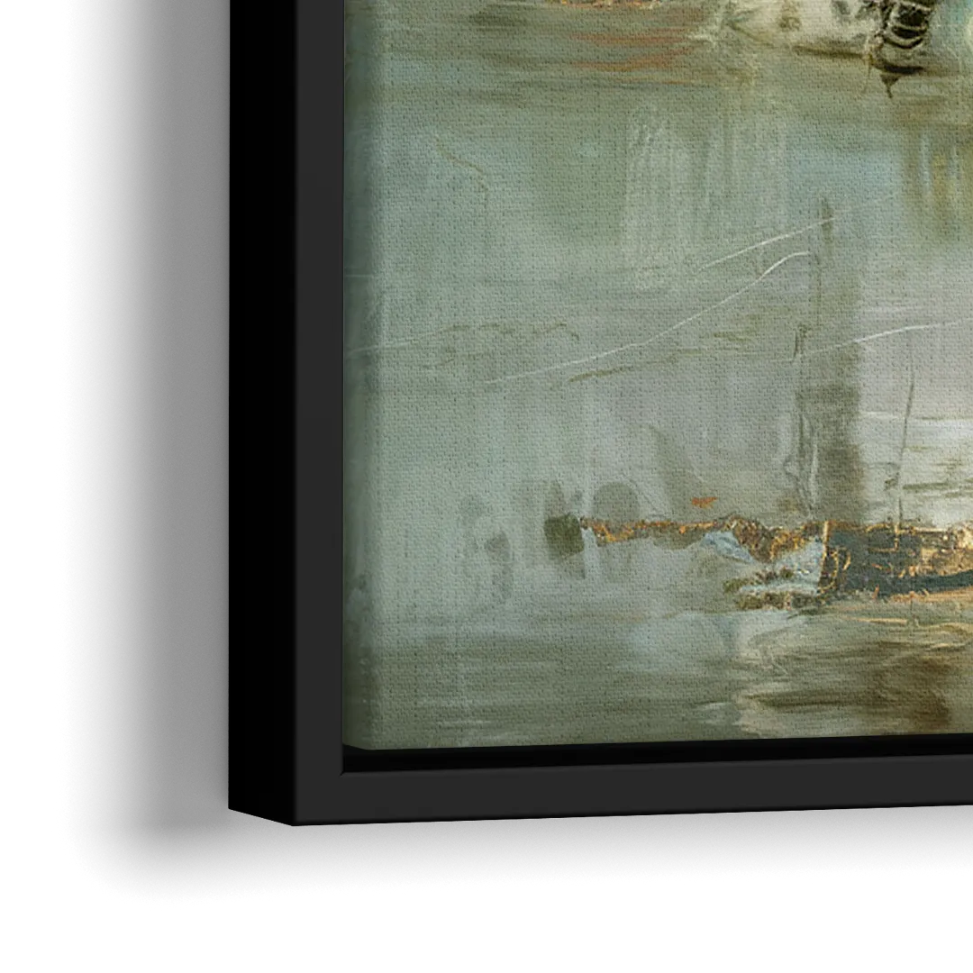 Irvine Coastal Serenity - Close-Up Black Frame Canvas