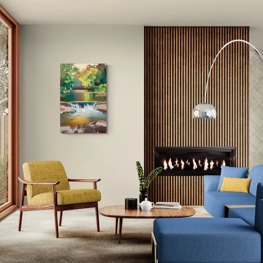 Greenville Reedy River Views - Canvas Wall Art Living Room