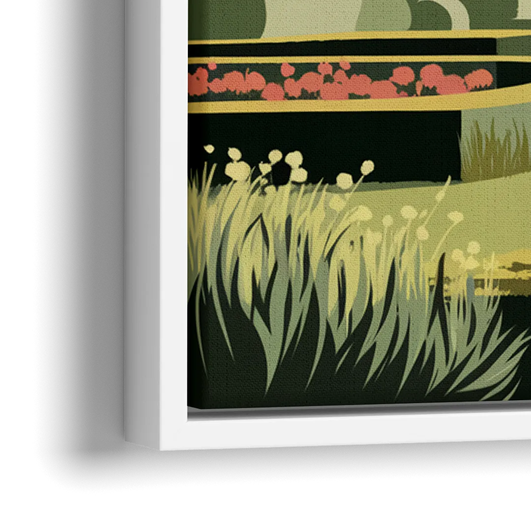 Des Moines Arboretum Views - Close-Up White Frame Canvas