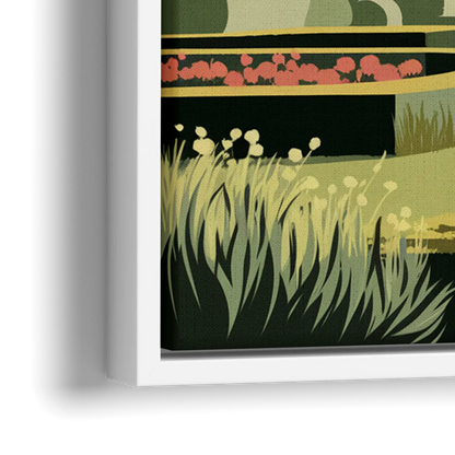 Des Moines Arboretum Views - Close-Up White Frame Canvas