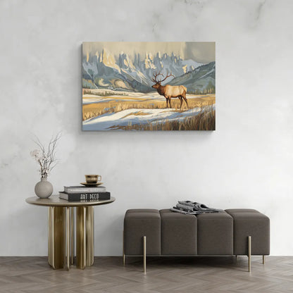 Jackson Hole Wildlife Serenade - Canvas Wall Art Living Room