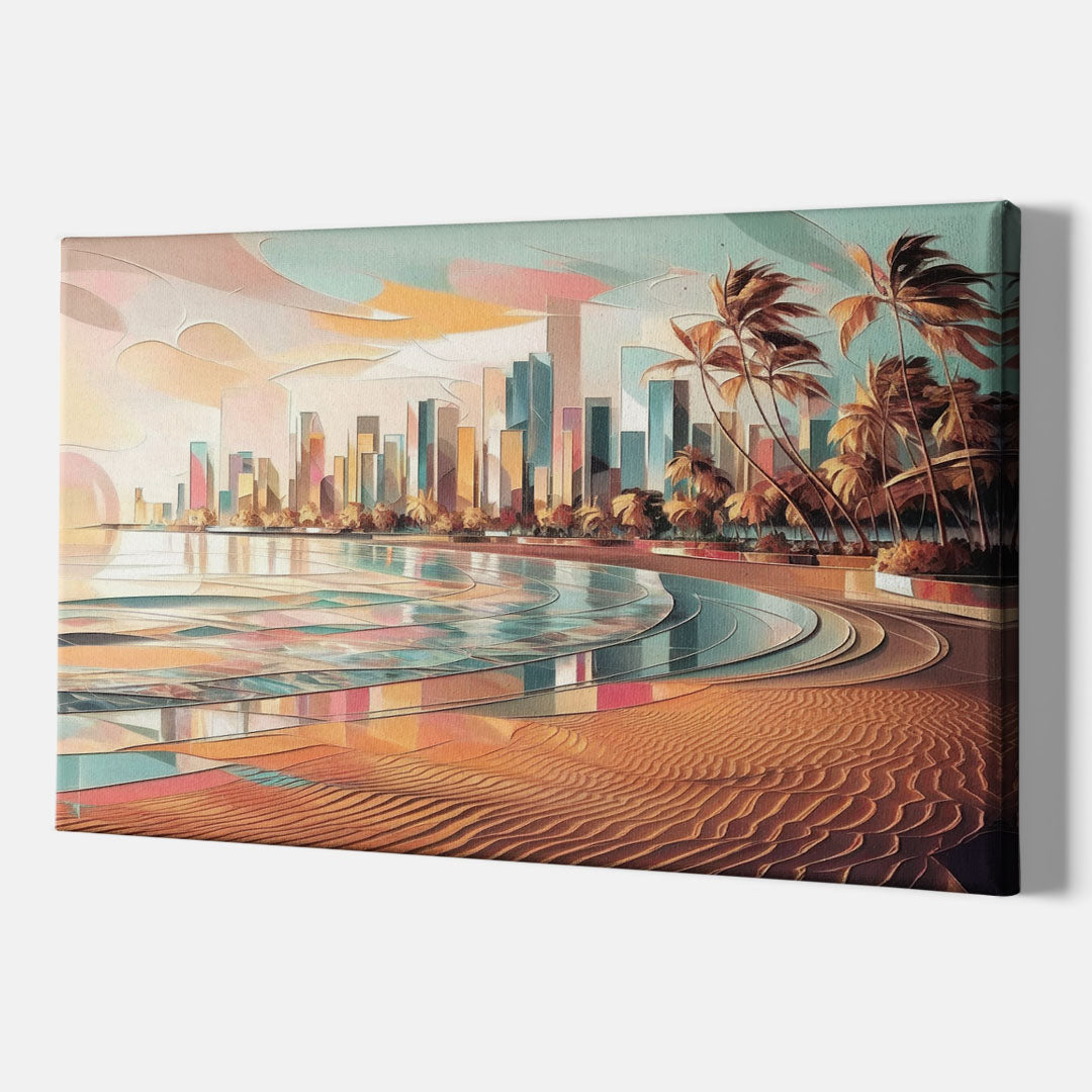 Fort Lauderdale Beach Sunrise - Canvas Wall Art Indoor