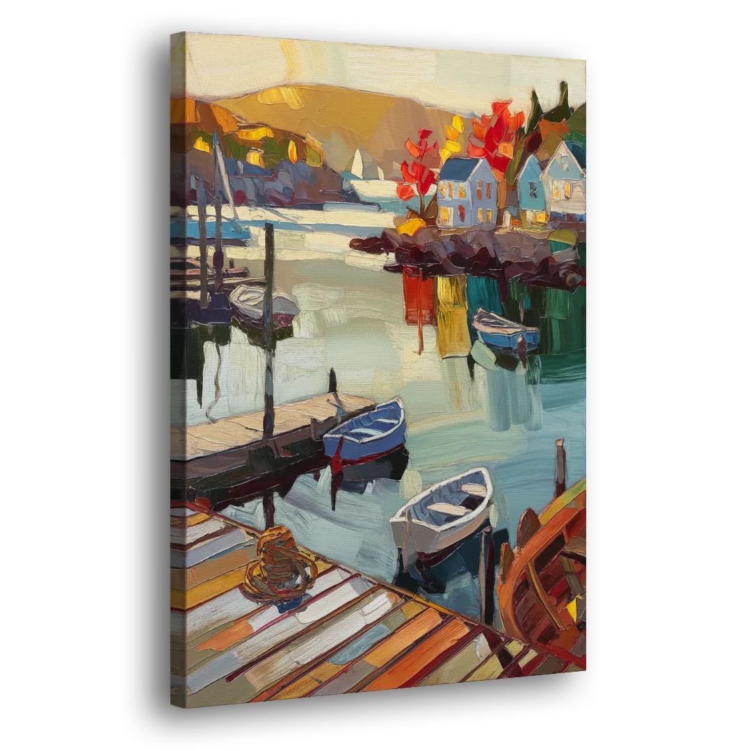 Camden Scenic Harbor View - Canvas Print Art Sides