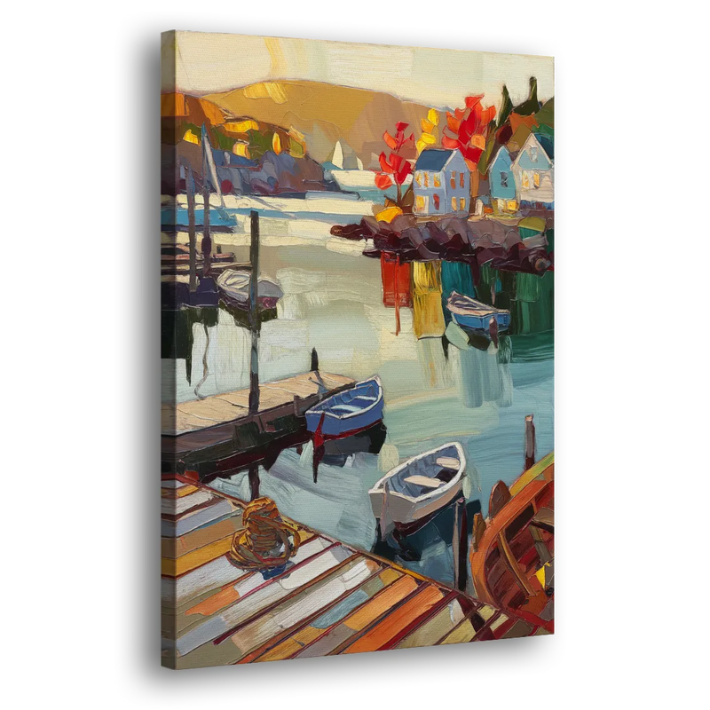 Camden Scenic Harbor View - Canvas Print Art Sides