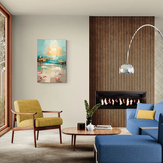 Naples Florida Coastal Vibes - Canvas Wall Art Living Room