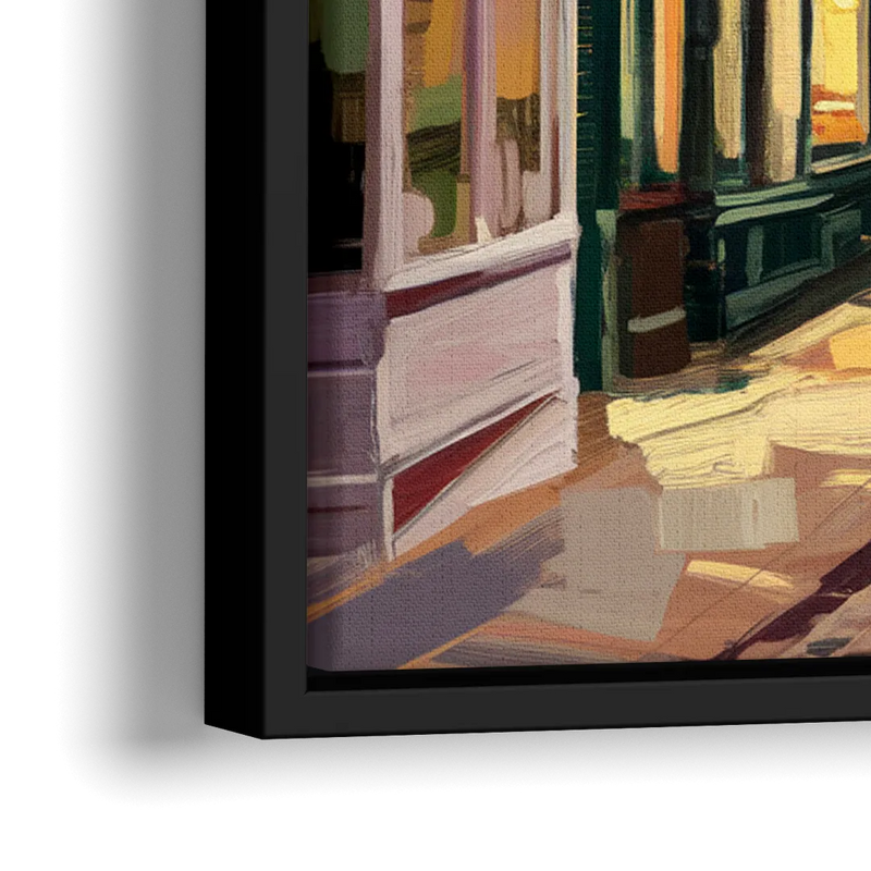 Lancaster Historic Downtown - Close-Up Black Frame Canvas