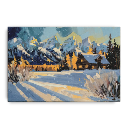 Jackson Hole Winter Wonderland - Canvas Wall Art