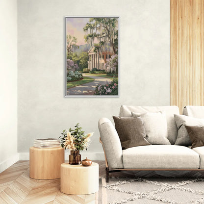 Augusta Timeless Southern Beauty - Living Room White Frame Canvas