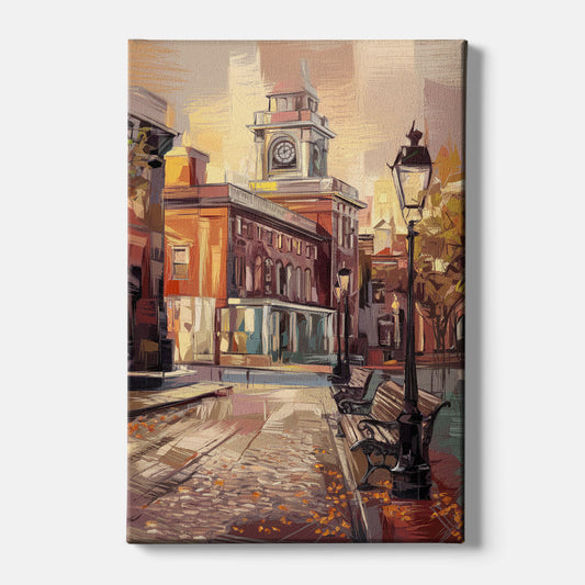 Philadelphia Historic District - Canvas Wall Art