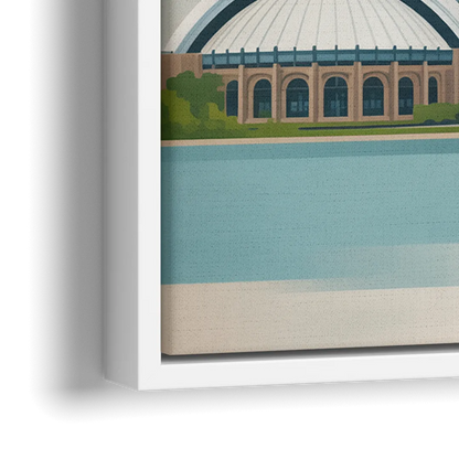 University of Toronto Campus - Close-Up White Frame Canvas