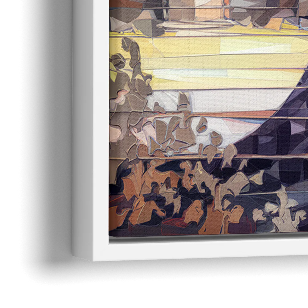 Arlington Memorial Bridge - Close-Up White Frame Canvas