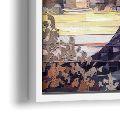Arlington Memorial Bridge - Close-Up White Frame Canvas
