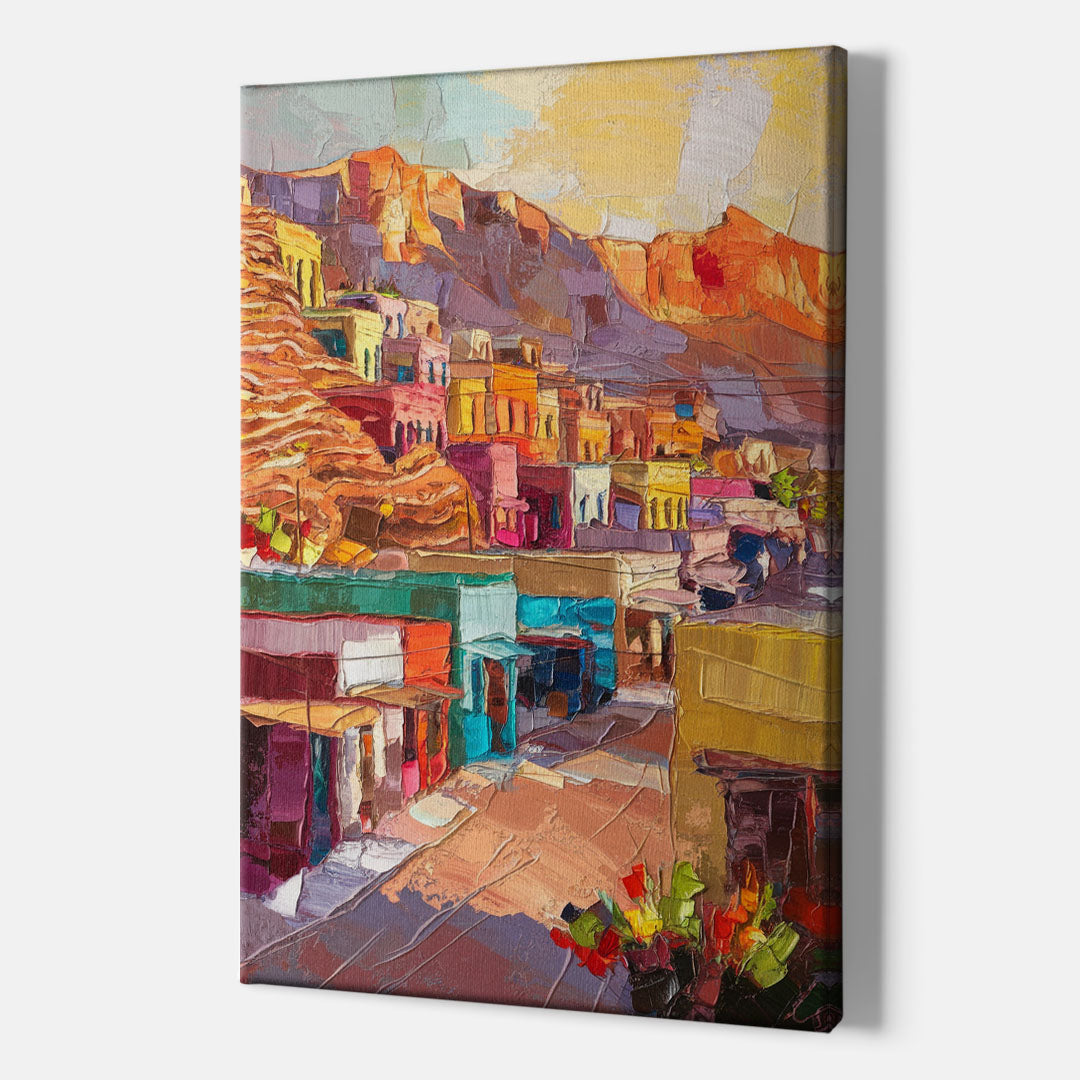 Bisbee Vibrant Skyline - Canvas Wall Art Indoor