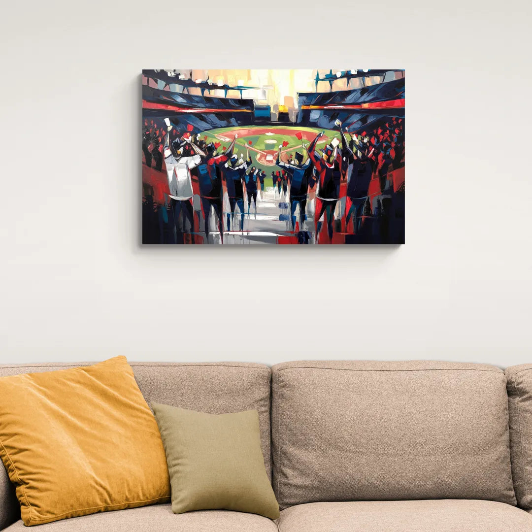 Salem Red Sox Fans - Canvas Wall Art Living Room