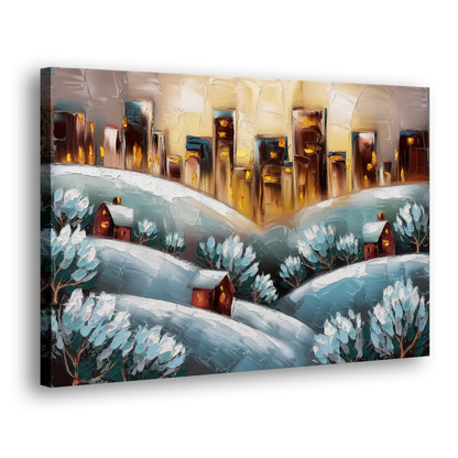 Fort Wayne Winter Wonderland - Canvas Print Art Sides