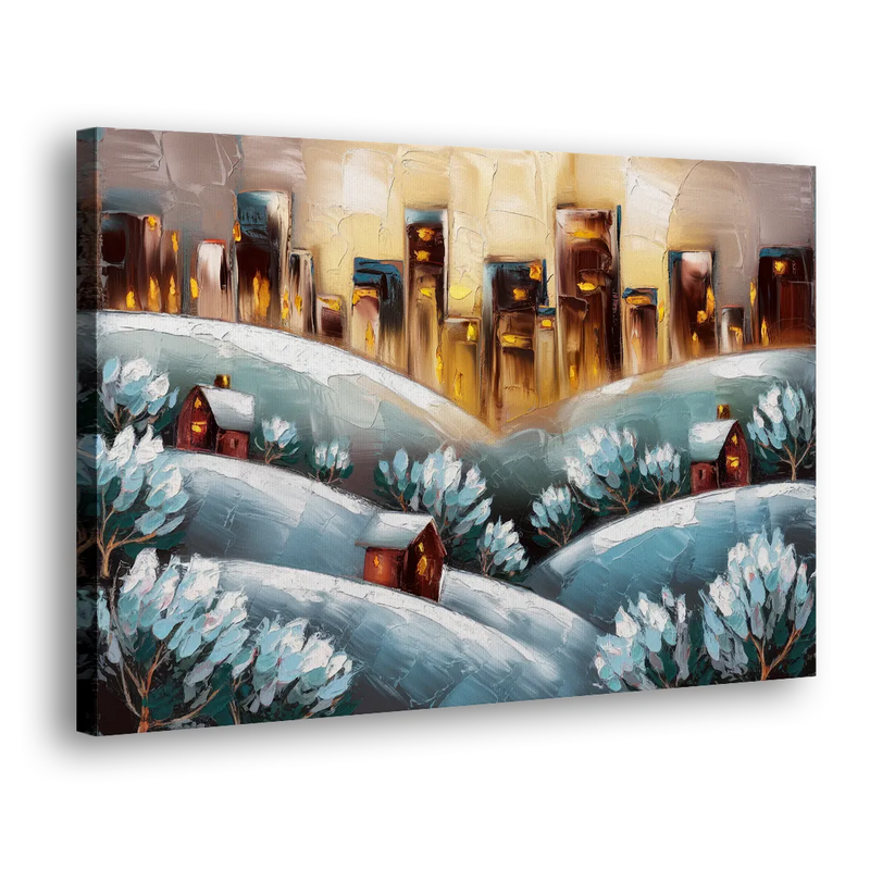 Fort Wayne Winter Wonderland - Canvas Print Art Sides