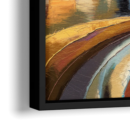 Memphis Riverfront Views - Close-Up Black Frame Canvas