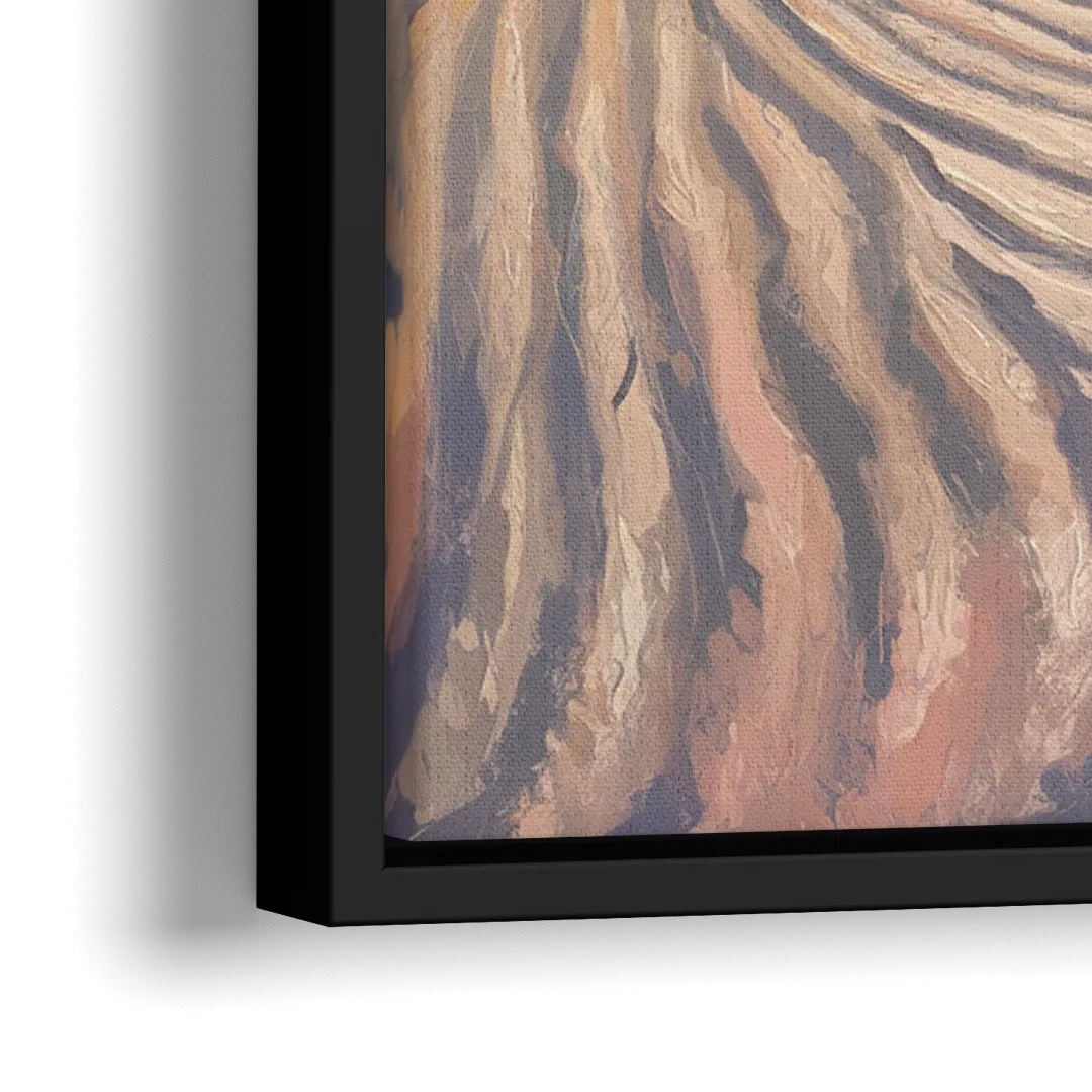 Hilton Head Island Dunes And Waves - Close-Up Black Frame Canvas