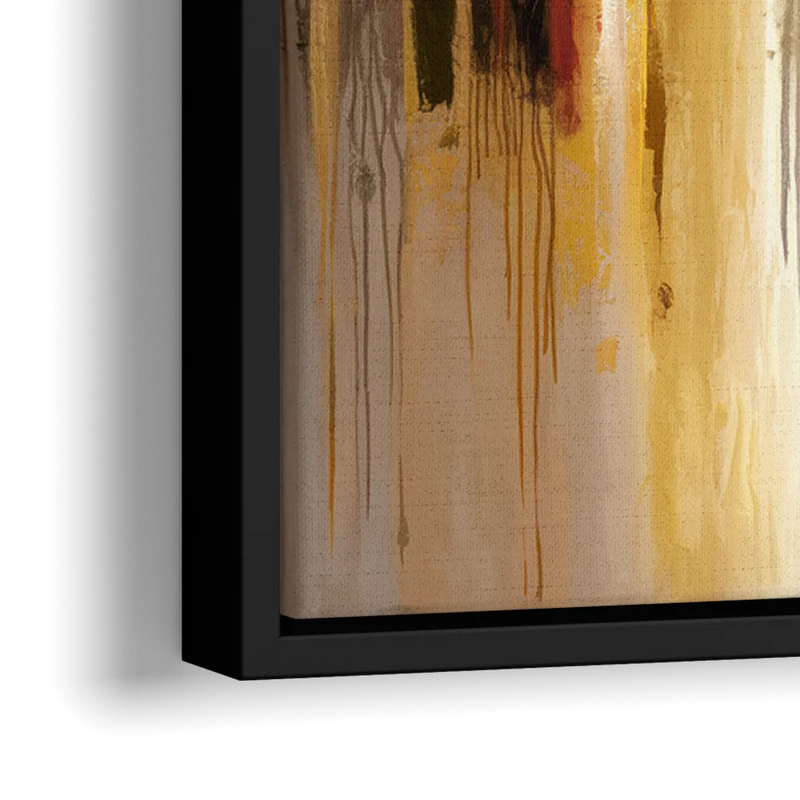 Durham Cityscape Reflection - Close-Up Black Frame Canvas