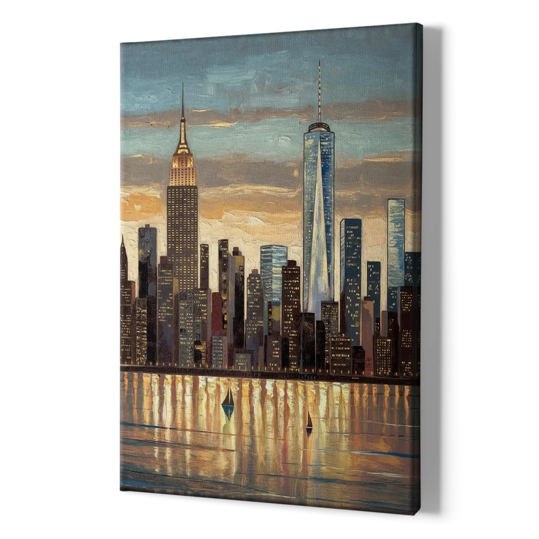 New York City Artistic View - Canvas Print Art Sides
