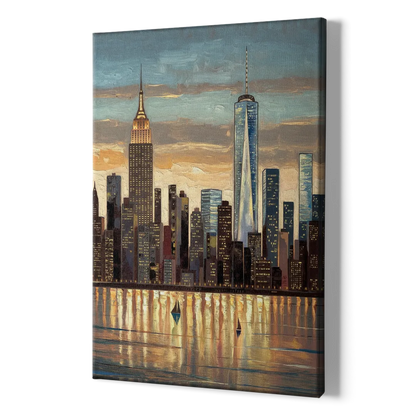 New York City Artistic View - Canvas Print Art Sides