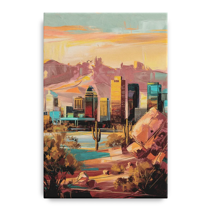 Mesa City Skyline - Canvas Wall Art