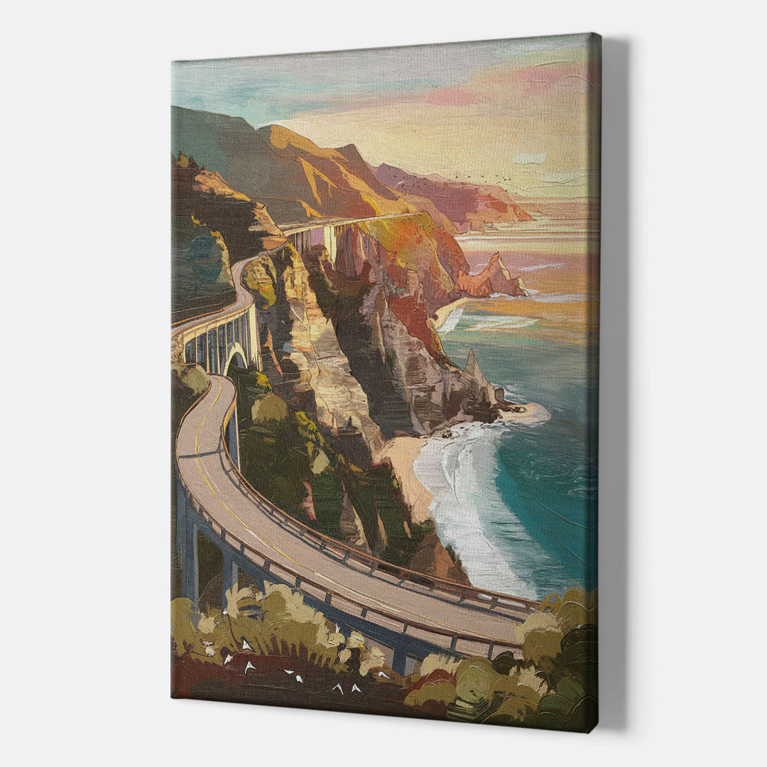 Big Sur Scenic Highway - Canvas Wall Art Indoor