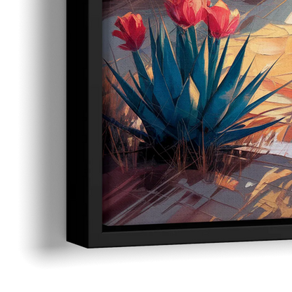 El Paso Cultural Heritage - Close-Up Black Frame Canvas