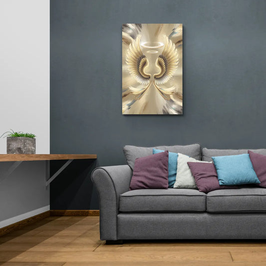 Los Angeles Angel Wings Mural - Canvas Wall Art Living Room