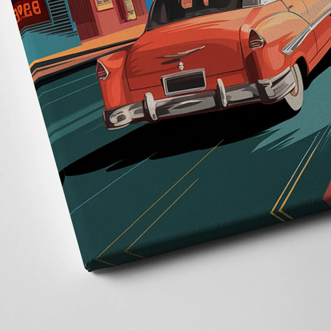 Las Vegas Vintage Vibes Canvas Close Up