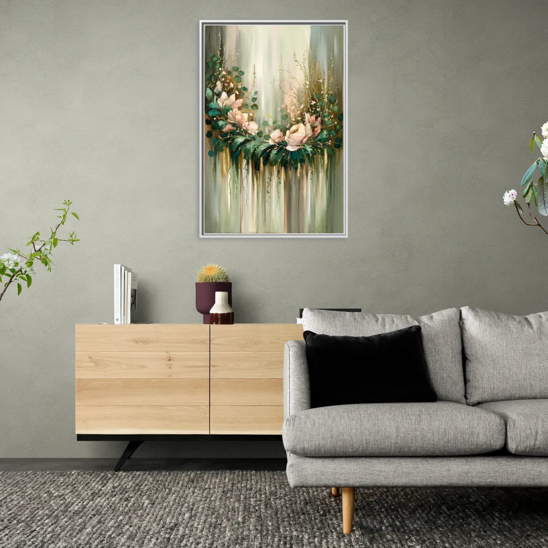 Toledo Botanical Gardens - Living Room White Frame Canvas