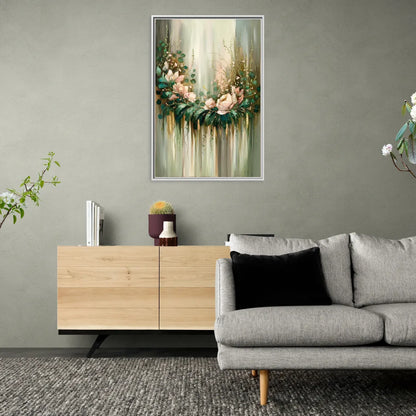 Toledo Botanical Gardens - Living Room White Frame Canvas
