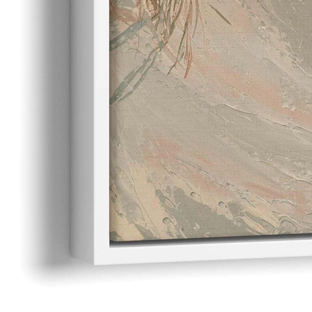 Cape May Coastal Serenity - Close-Up White Frame Canvas