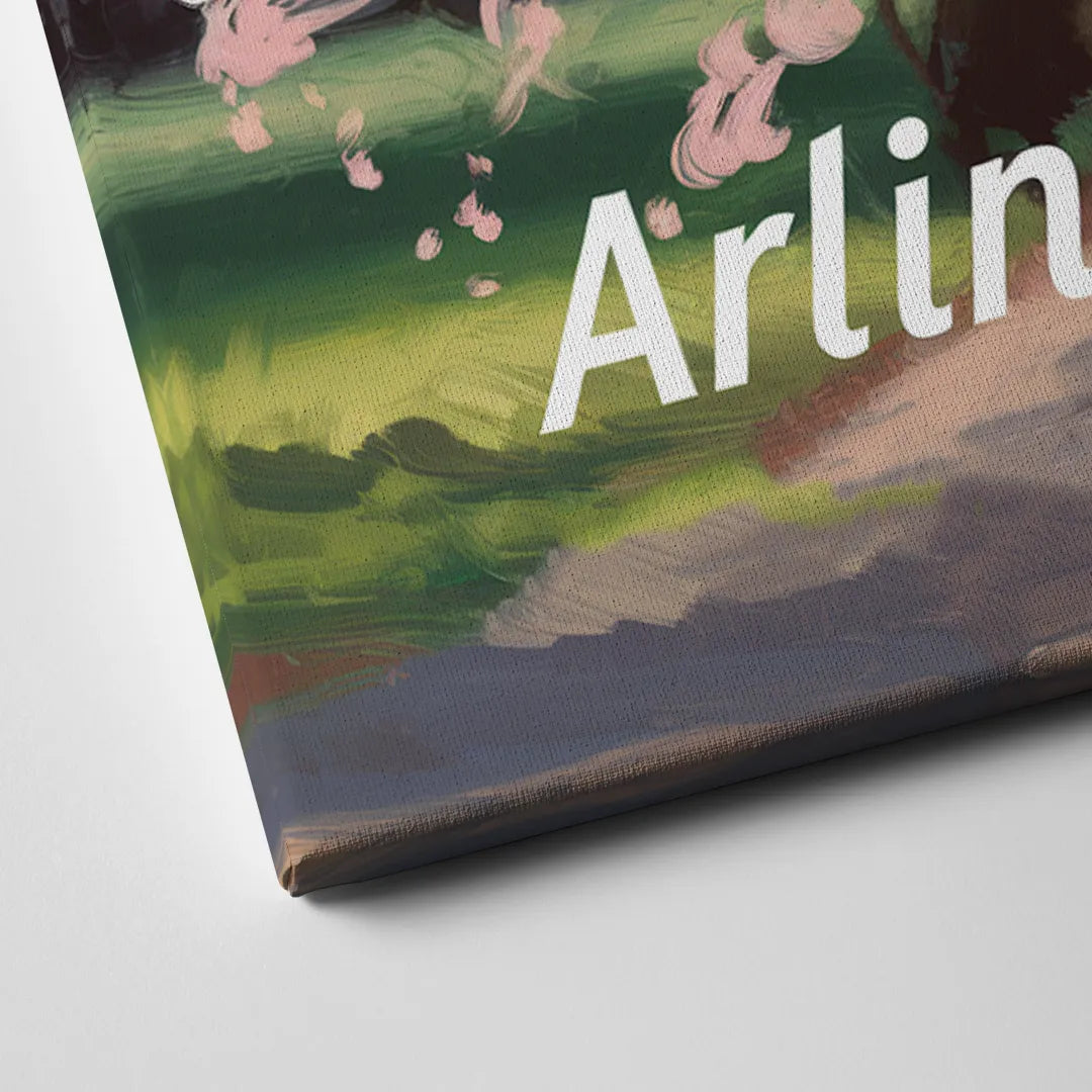 Arlington Cherry Blossoms Canvas Close Up
