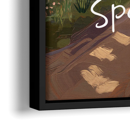 Spokane Nature Trails - Close-Up Black Frame Canvas