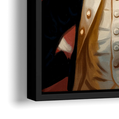 George Washington Legacy - Close-Up Black Frame Canvas