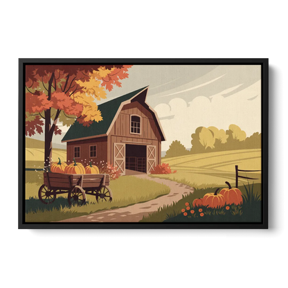 Wichita Rustic Charm - Black Frame Canvas