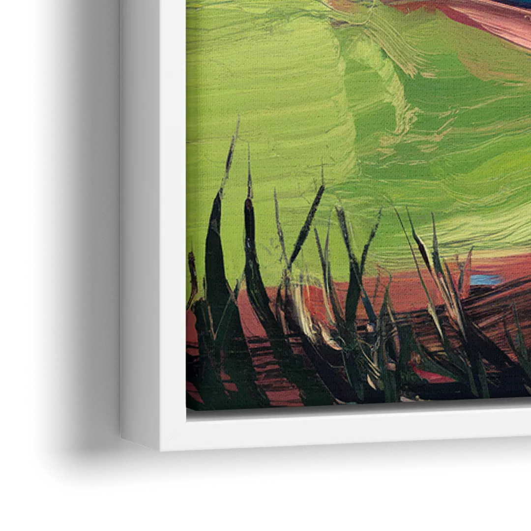 Atlanta Braves Photography Print - Close-Up White Frame Canvas