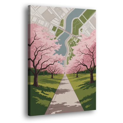 High Park Cherry Blossoms - Canvas Print Art Sides