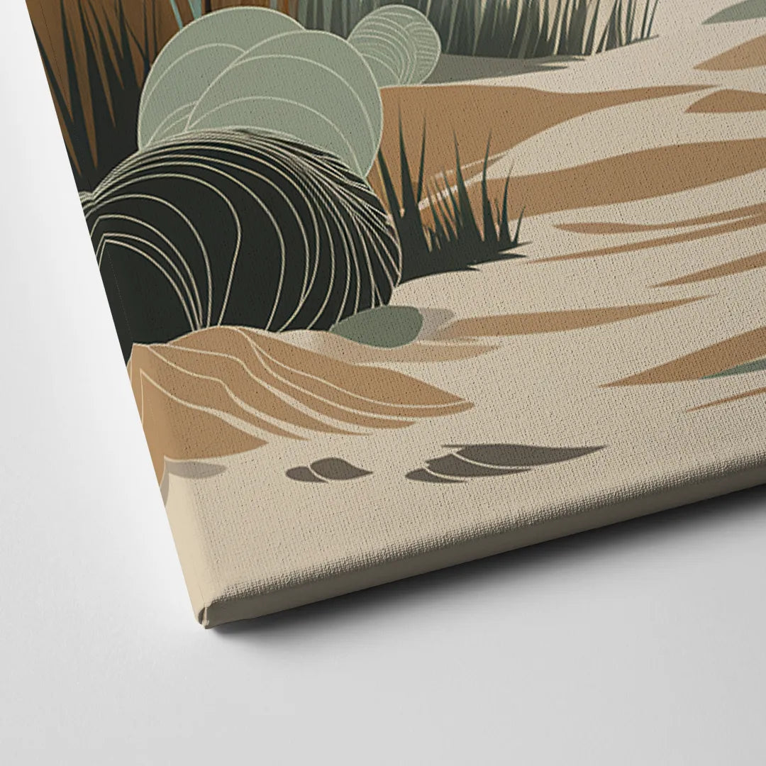Galveston Coastal Vibes Canvas Close Up