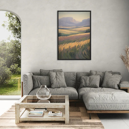 Tablelands Vista - Living Room Black Frame Canvas