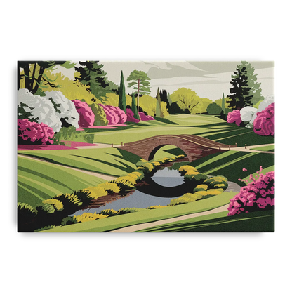 Augusta National Green Landscape - Canvas Wall Art