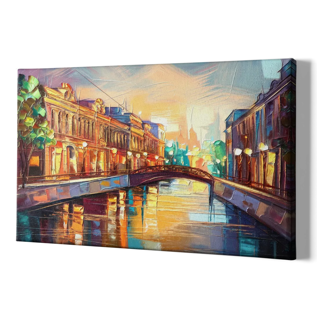 St. Petersburg Vibrant Streets - Canvas Print Art Sides
