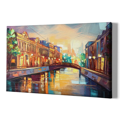 St. Petersburg Vibrant Streets - Canvas Print Art Sides