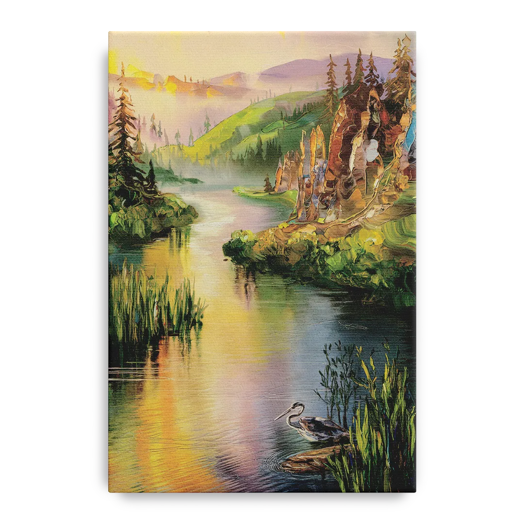 Spokane Scenic River - Canvas Wall Art