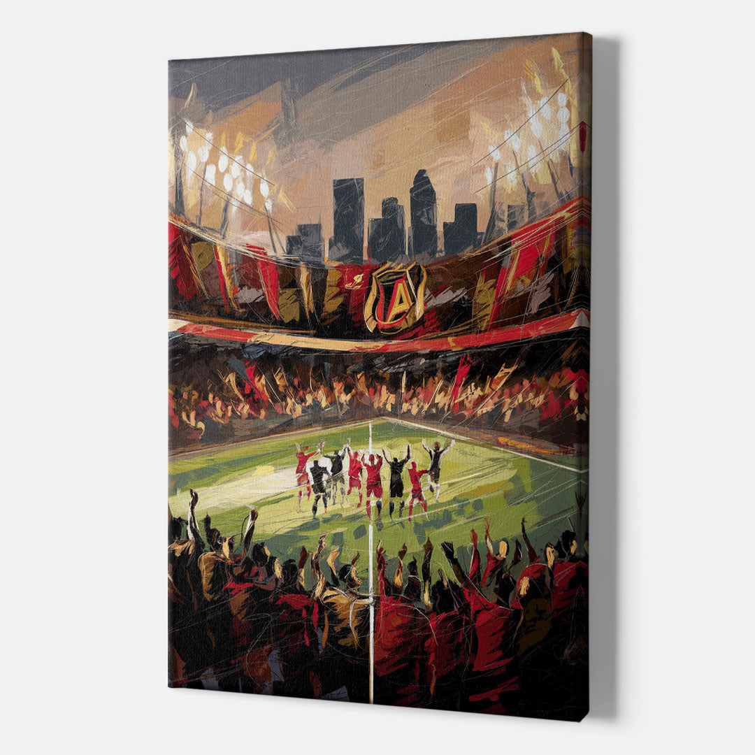 Atlanta United Team Celebration - Canvas Wall Art Indoor