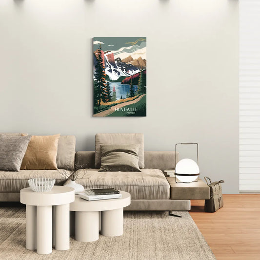 Huntsville Scenic Mountain View - Canvas Wall Art Living Room