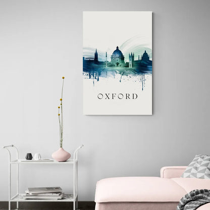 Oxford Skyline Panorama - Canvas Wall Art Living Room