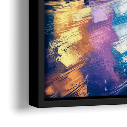 Chicago Navy Pier View - Close-Up Black Frame Canvas