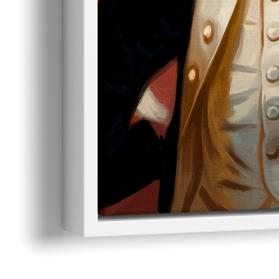 George Washington Legacy - Close-Up White Frame Canvas